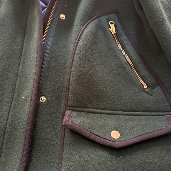 J. Crew Stadium Coat in deep green - Picture 3 of 5